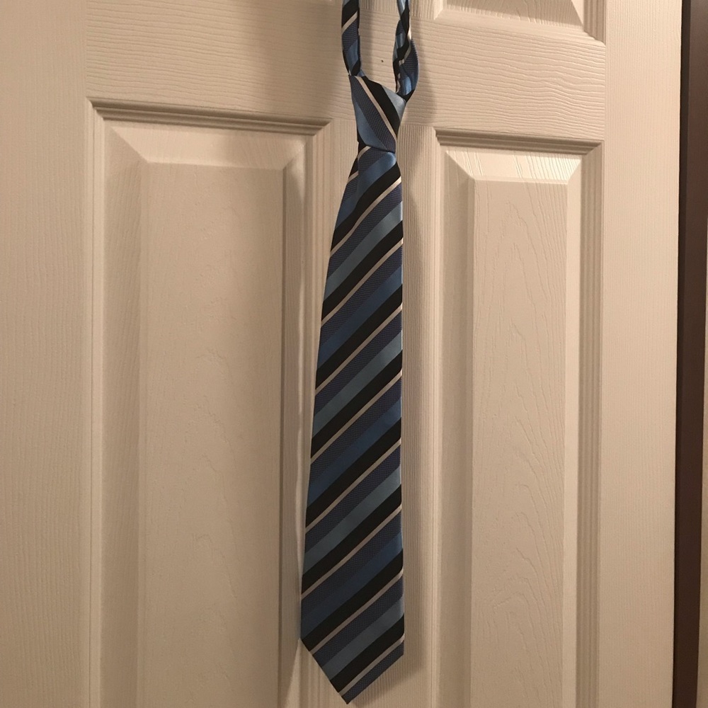 Mens Sean John neck tie light blue/blue/black